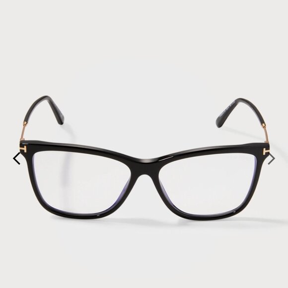 SOLD! TOM FORD TF5824 - Black Eyeglasses with Magnetic Clip-on Sunglasses - Picture 3 of 16